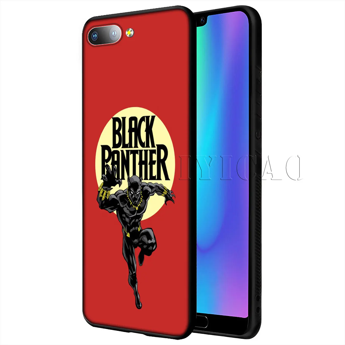 IYICAO Мстители Marvel Черная пантера мягкий чехол для Huawei Y9 Y7 Y6 Prime 2019 Honor 20 8C 8X 8 9 9X 10 Lite 7C