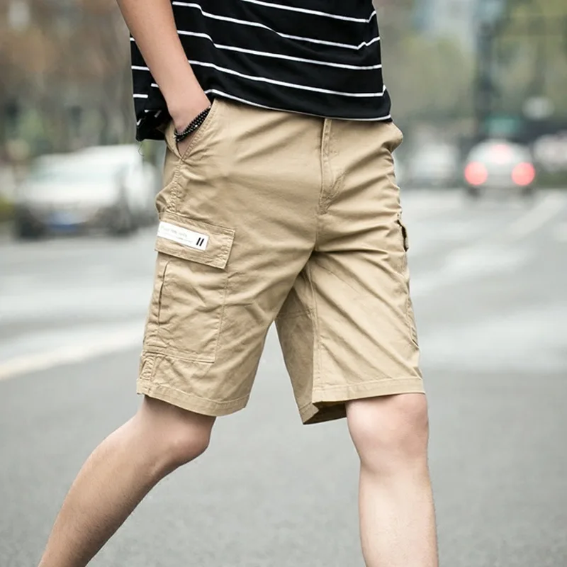 

Summer mens cargo shorts 2018 new tide casual straight mens workout baggy army shorts man shorts masculino