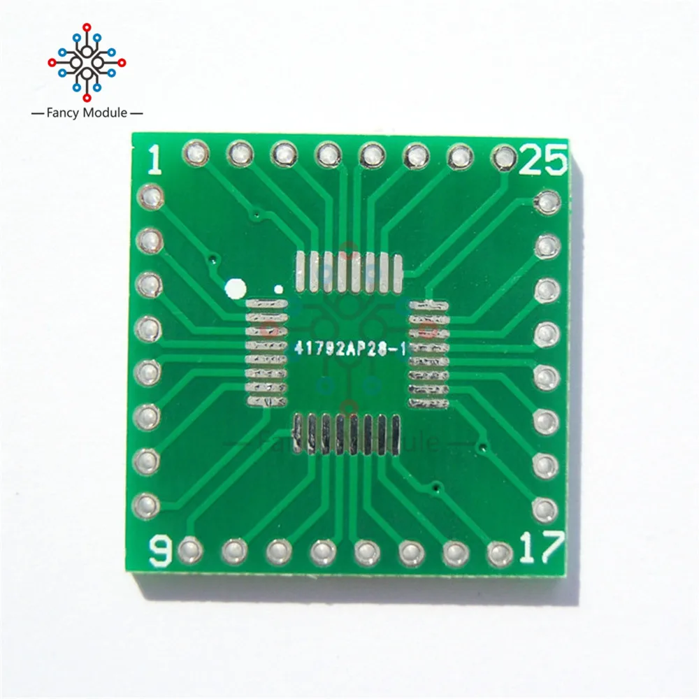 5 шт QFP/TQFP/LQFP/FQFP/SOP/SSOP32 для DIP адаптера PCB плата конвертера SOP32 поворотный адаптер