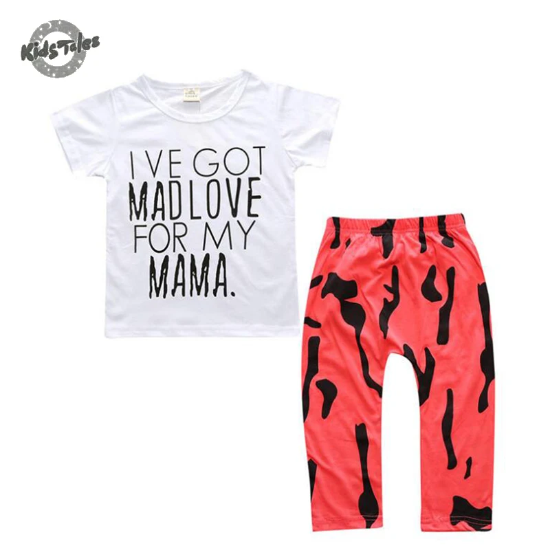 Детские сказки новинка 2017 стильные летние комплекты детской одежды для