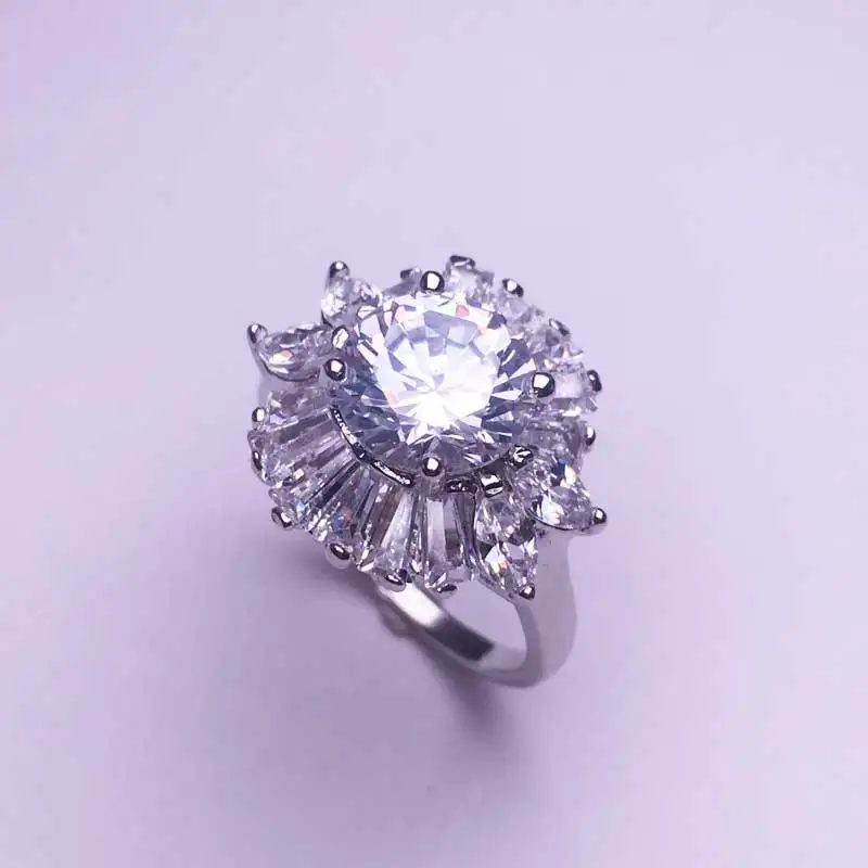 

CSJ Eternal Finger ring 5A zircon Cz Engagement Wedding Band Rings For Women Men bijoux Gift