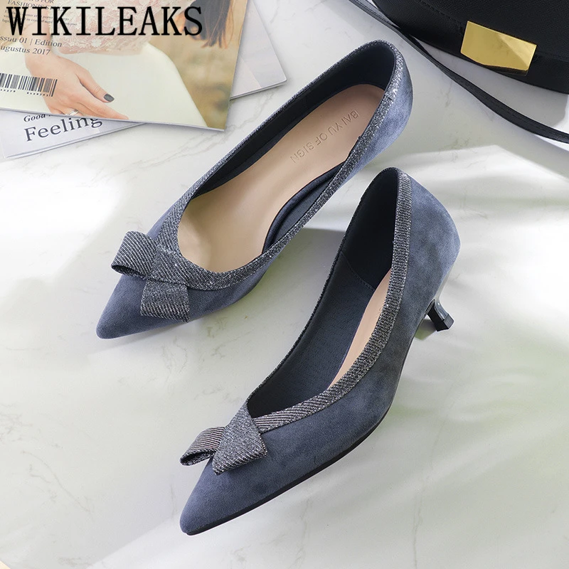 Свадебная обувь туфли на низком каблуке пикантные Вечерние высоком черные