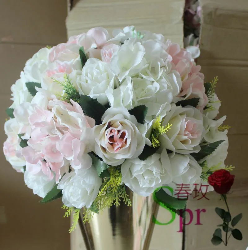 SPR Новинка! светло розовые Искусственные цветы центральный столик для свадебного