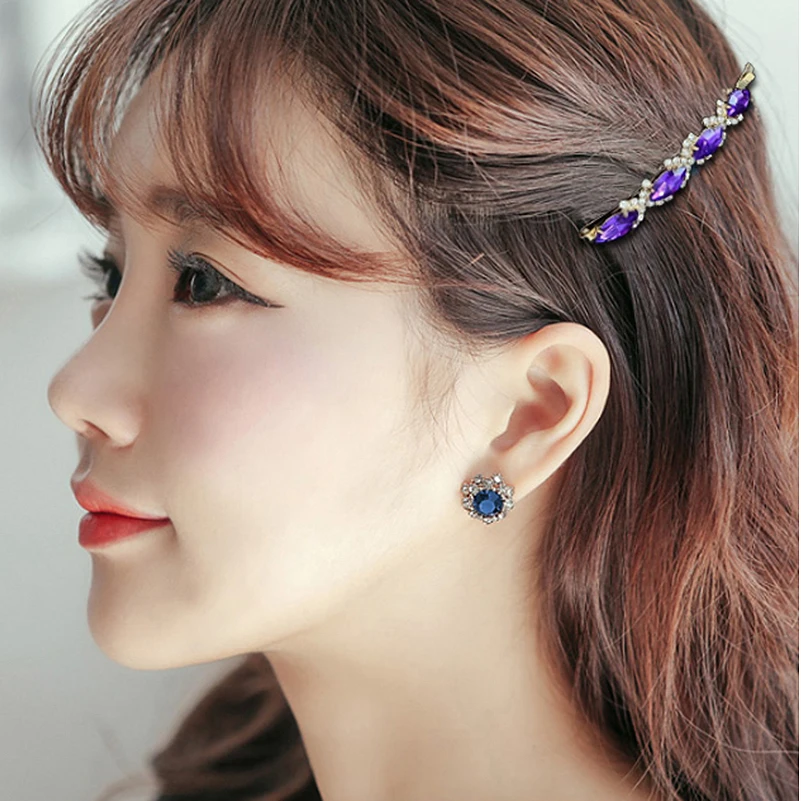 Стразы цвета пшеничного дизайна аксессуары для волос хрустальные шпильки