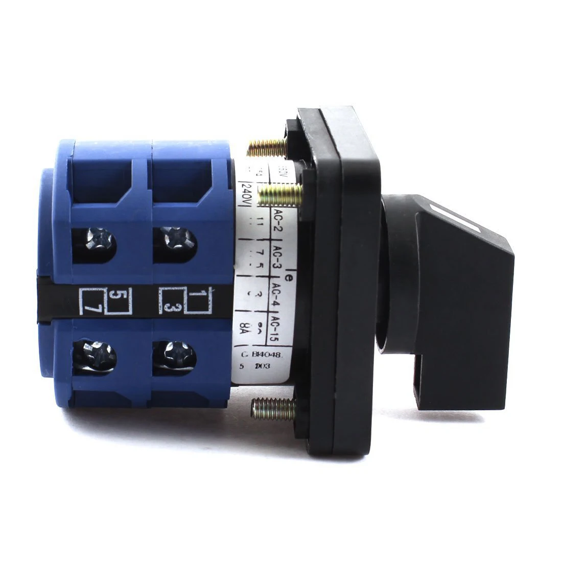 New AC660V 25A 2-Pole 3-Position Momentary Plastic Rotary Changeover Switch Blue+Black | Обустройство дома