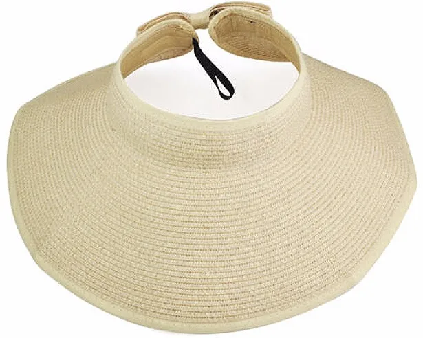 beige Модные летние Для женщин пляжные козырек от солнца Soliad Складная Roll up соломенная шляпа с широкими полями Кепки для путешествий A1 - Цвет: beige