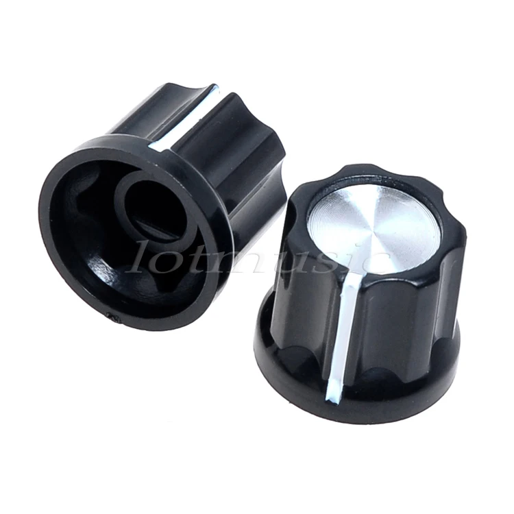 2 pcs 6mm shaft hole Knob Black For Fender jazz bass replacement. | Спорт и развлечения