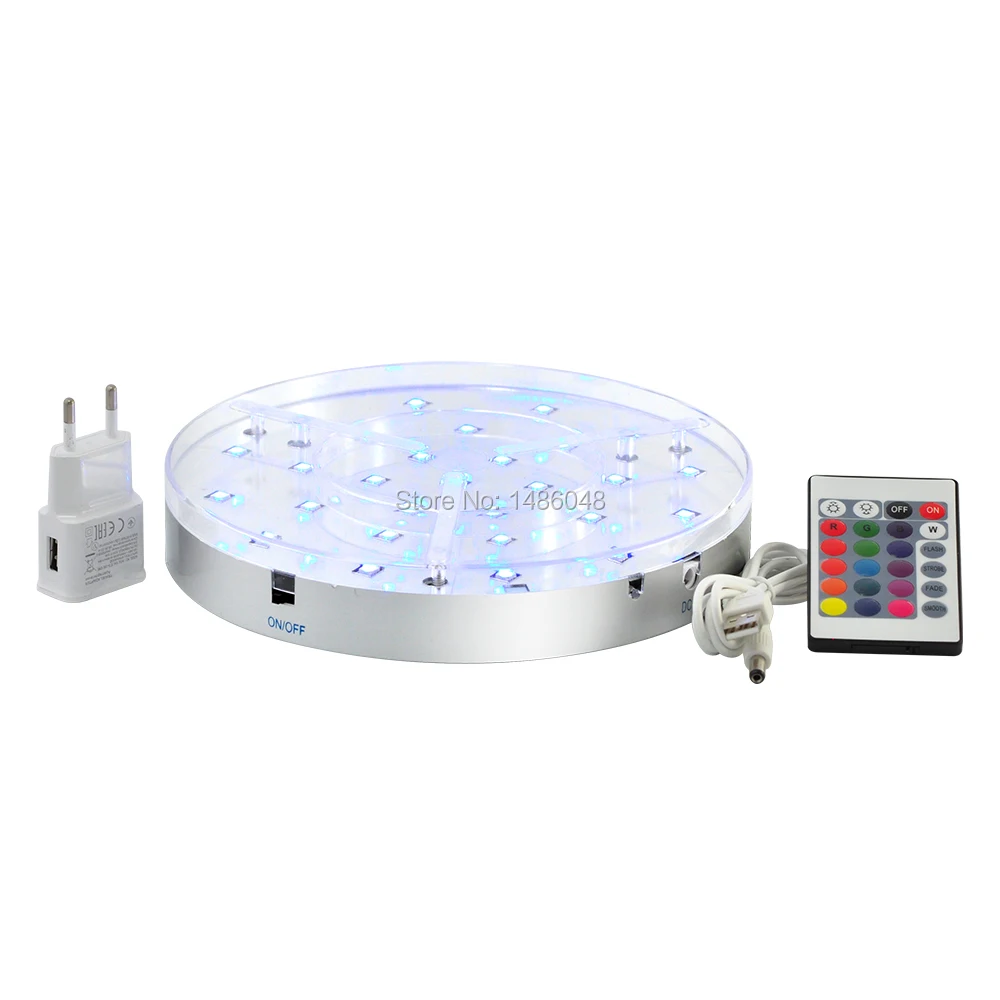 

30Pcs* Super bright White LED 8inch Light base under Vase light Centerpieces Decoration Wedding party RGB light base