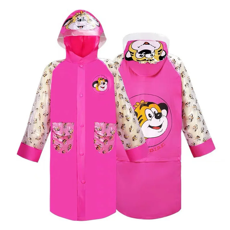 Rose Милый дождевик с героями мультфильмов для мальчиков и девочек; непромокаемый водонепроницаемый дождевик; дождевик для студентов; качественное пончо для детей; дождевик - Цвет: Rose