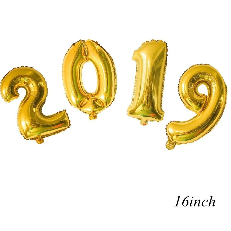 16inch Gold 2019 1 компл. поздравления Выпускной одноразовые посуда/поздравительный баннер выпускника/кепка холостяка Торт Топперы Декор для выпускного вечера - Цвет: 16inch Gold 2019