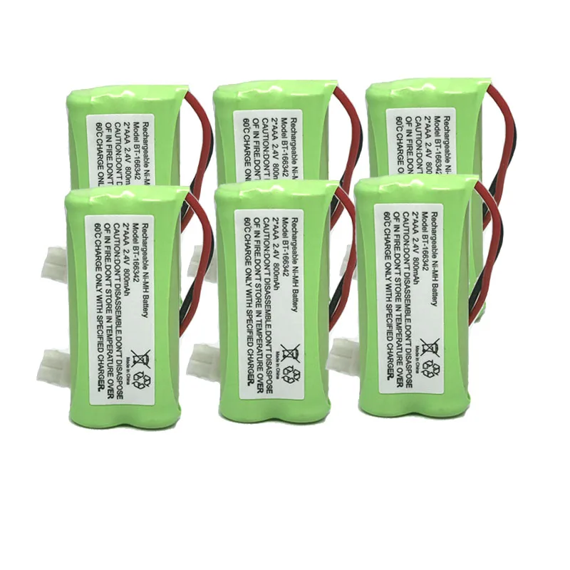 6pcs 2/4/6/8/10 шт. BT-166342 800 мАч AAA металл-гидридных или никель Перезаряжаемые Батарея Uniden BT-166342 BT166342 166342 BT-266342 беспроводной телефон Батарея - Цвет: 6pcs