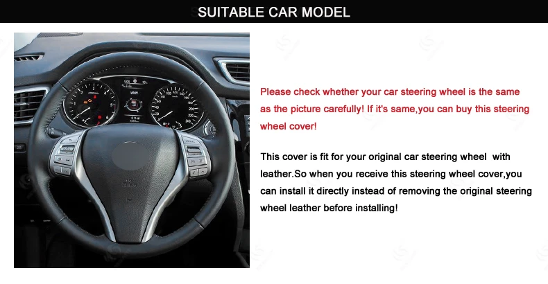 MEWANT Черный Синий кожаный чехол рулевого колеса автомобиля для Nissan Teana Altima 2013- X-Trail QASHQAI Rogue Sentra Tiida запчасти