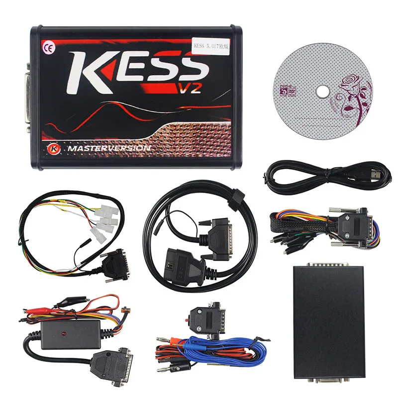 Горячая распродажа онлайн V2.47 EU Red Kess V5.017 OBD2 менеджер Тюнинг Комплект KTAG V7.020