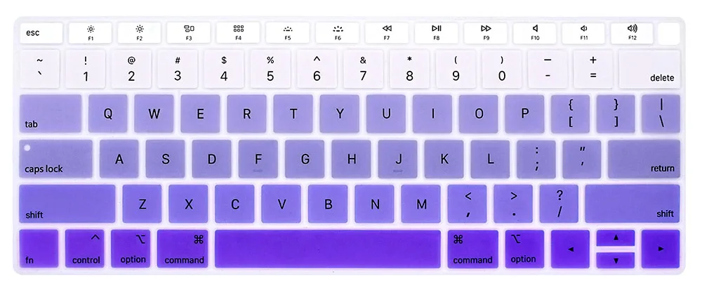 Чехол для клавиатуры ноутбука macbook air 1" A1932 защитная пленка Силиконовая Водонепроницаемая клавиатура защитная пленка - Цвет: E