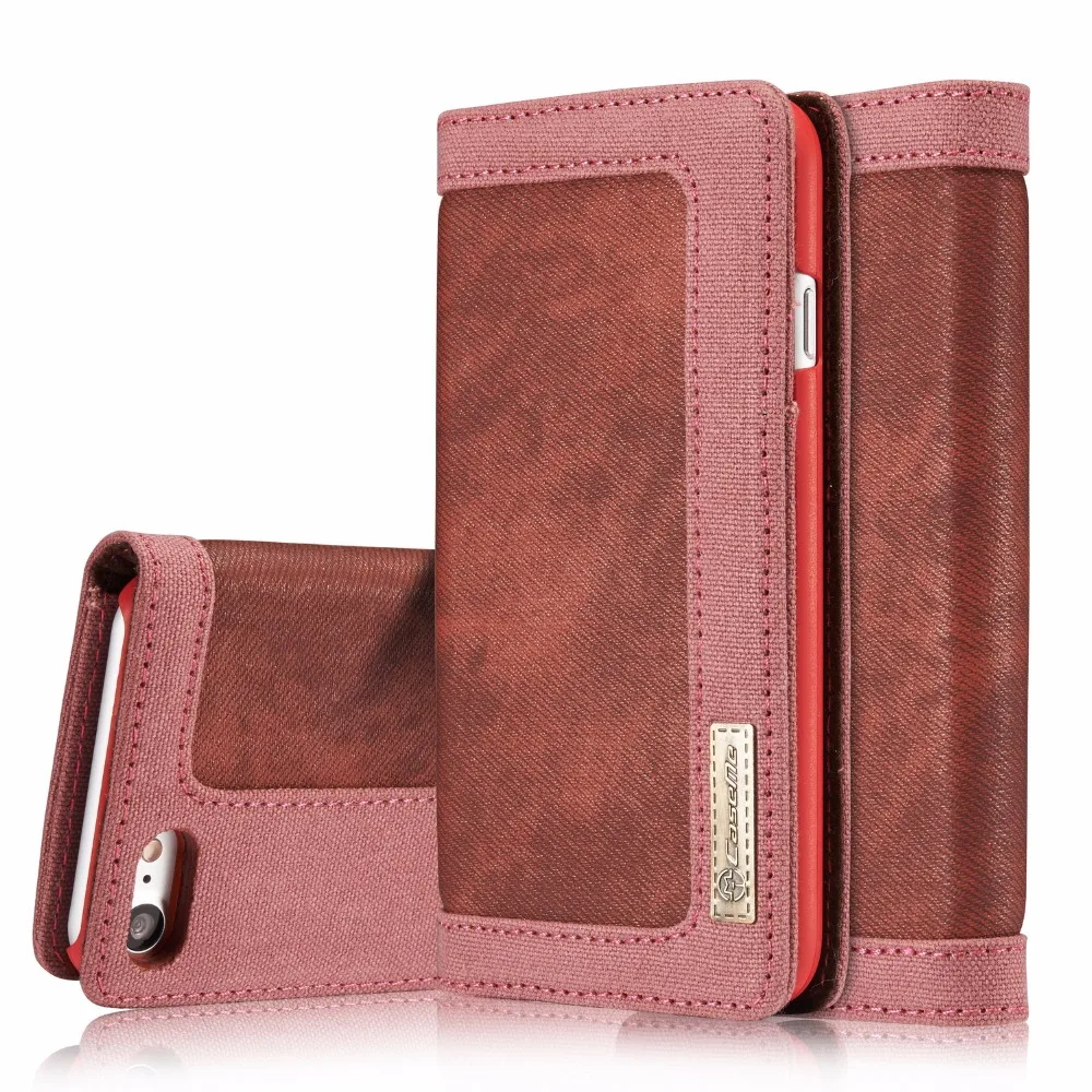 Brand Caseme 006 Rereo Denim Canvas Cloth Flip Cases For iPhone 5 5s 6 6s Plus 7 plus Card&ampCash Slots Wallet Capa Fundas | Мобильные