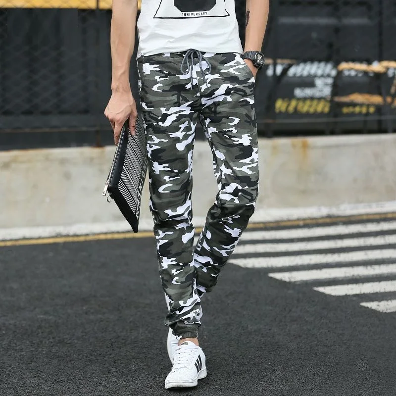Men's Jeans 2018 Summer Thin Fashion New Camouflage Mens Casual Slim Elasticity Waist Men Trousers Male | Мужская одежда