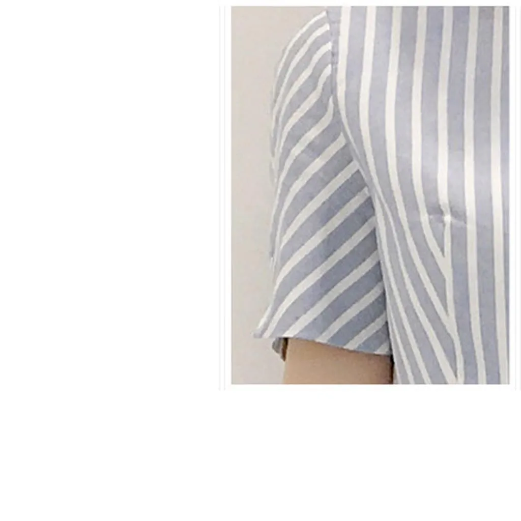 2019 новый корейский Для женщин летние Повседневное синяя полосатая повязка