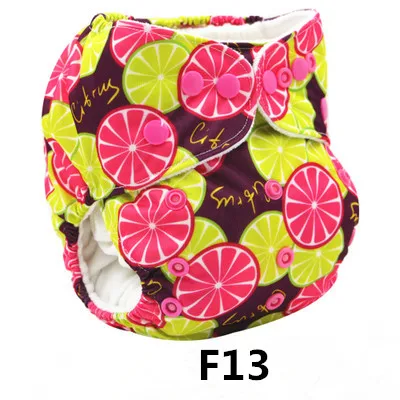 F13 Baby Washable Reusable Cloth Diaper Waterproof Adjustable Cloth Nappy Baby Cloth Diaper Cover With 1pc Microfiber Insert - Цвет: F13
