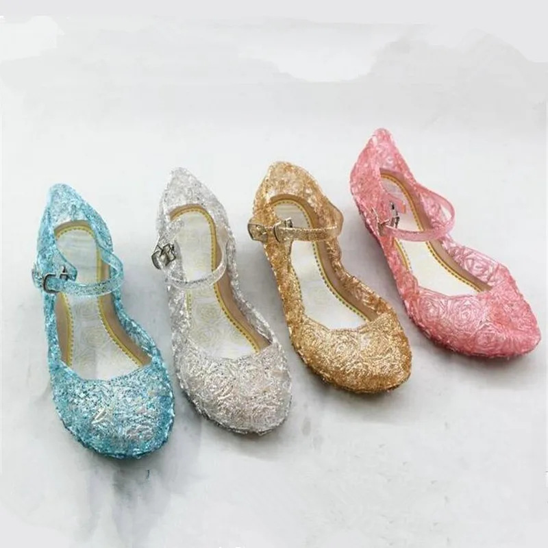 Обувь принцессы для девочек с голубыми кристаллами обувь костюмированной