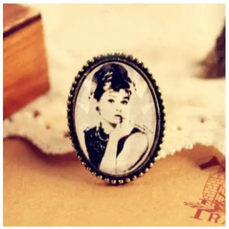 Ретро королевы кольцо с фотографией Мода ювелирные изделия Новая мода|ring jewelry
