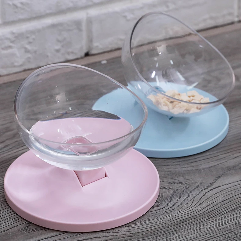 DUDA Splash prevention pet bowls table dog feeder stainless steel cat food bowl products | Дом и сад
