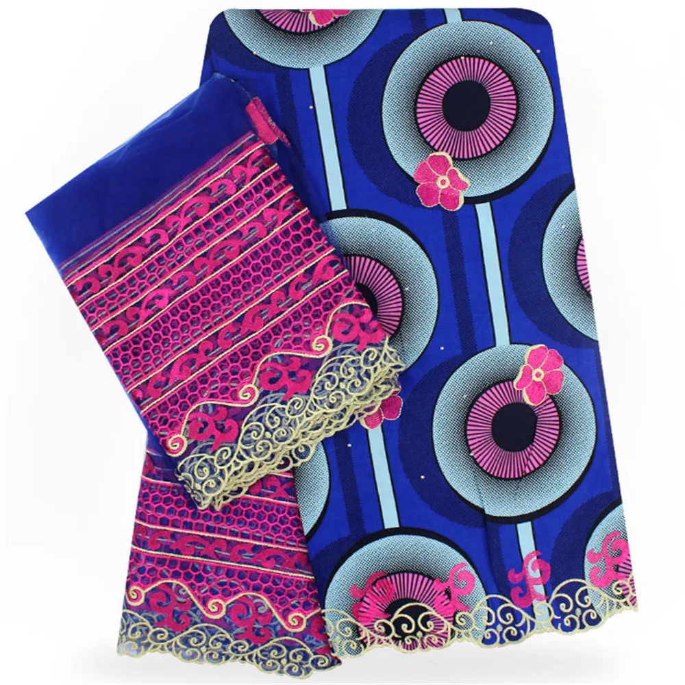 Жаккардовые ткани парчи воском кружева реальный воск Африканский стиль печати