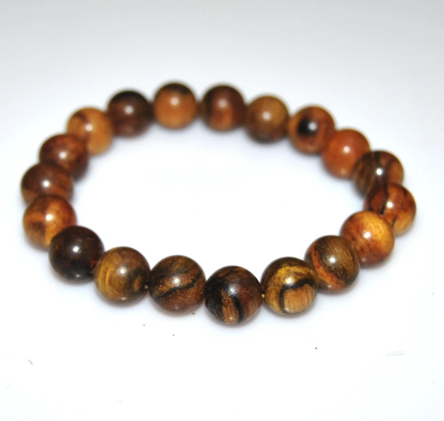 Браслет из дерева высокого качества 10 мм браслеты с бусинами для женщин и мужчин