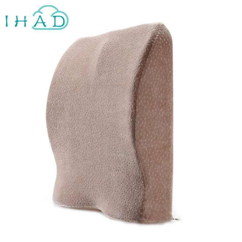 Multi-function office cushion lumbar memory foam car back support pillow travel chair backrest | Дом и сад