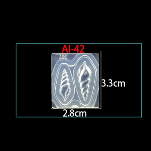 42 Фламинго 3D акриловая Форма для украшения ногтей УФ гель DIY дизайн мороженое силиконовые шаблоны для дизайна ногтей Шаблон Маникюр - Цвет: 42