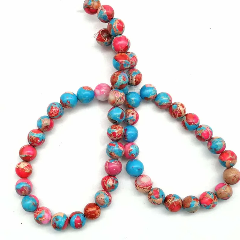 (1 нить/лот) Оптовая Продажа Цветных бирюзовых и морских мерных звезд свободная