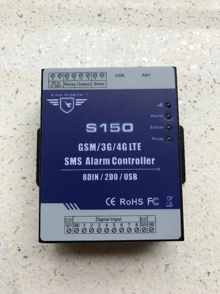 Смарт GSM RTU блок управления S150 plc блок управления с Android/ios APP gsm контроллер промышленной сигнализации и 8I/2O реле