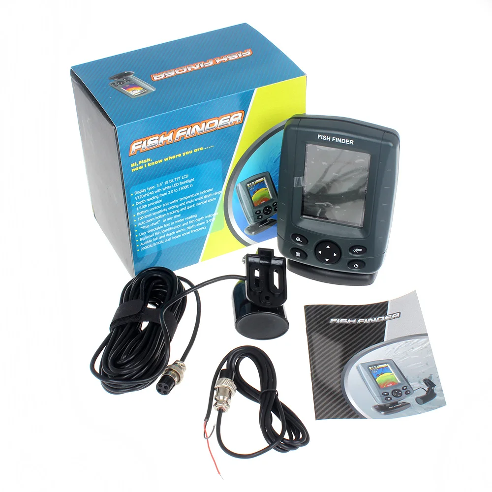 Phiradar FF688C 3.5 &quotЦветной ЖК-ДИСПЛЕЙ Лодка Искатель Рыб 200 КГц/83 КГц Dual Частота Sonar 300 М