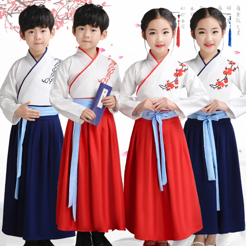 Детский костюм hanfu для сценических выступлений |