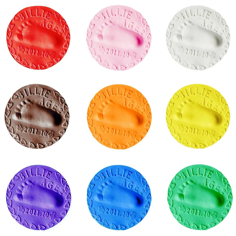 Ульсветильник мягкая глина для сушки на воздухе детей набор отпечатков рук и ног