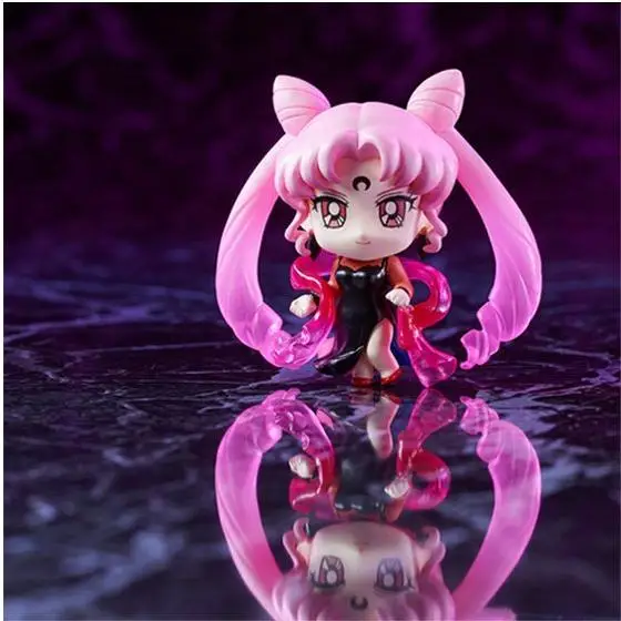 PrettyAngel-Megahouse натуральный Пети-Чара! Серия фигурок Black Lady Moon Hen набор из 5 шт. |