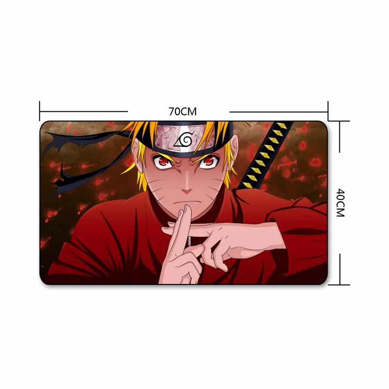 FFFAS 70X40cm Аниме Коврик для мыши с принтом из мультфильма Наруто HD картинки ПК