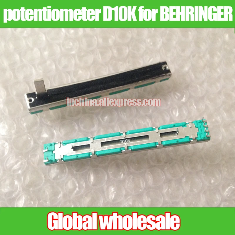 Потенциометр D10K прямой скользящий 5 шт. для BEHRINGER 1202 1204 1622 1832 Soundcraft FOLIO-4D103 fader с