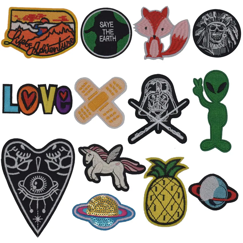 Новое прибытие Вселенная Alien Storm Horse Chief Death Patches для одежды пэчворк вышитые