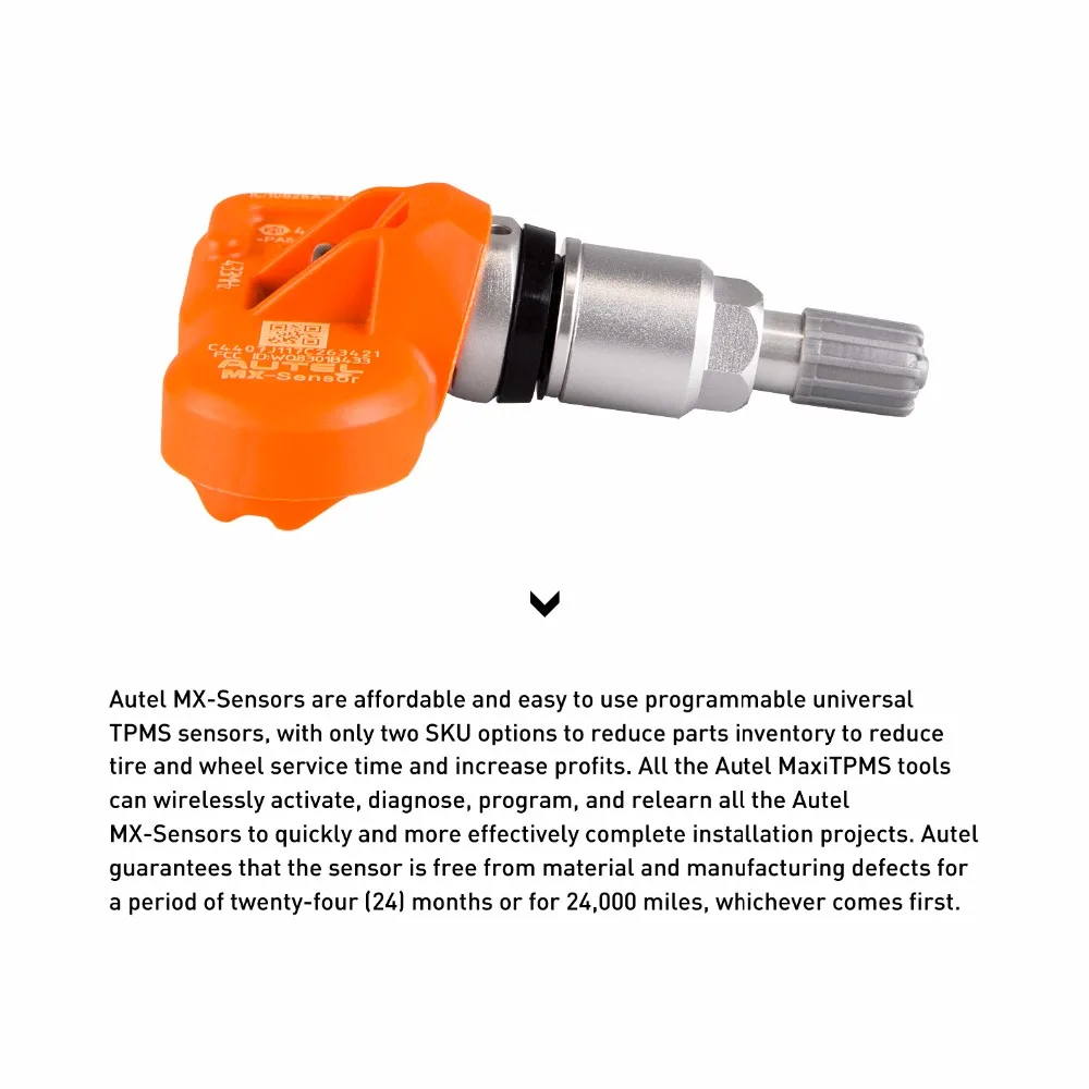 autel Универсальный MX 433 МГц TPMS сенсор программируемый TPMS 315 МГц датчик давления в шинах Mx MaxTPMS Pad программист 433/315 МГц