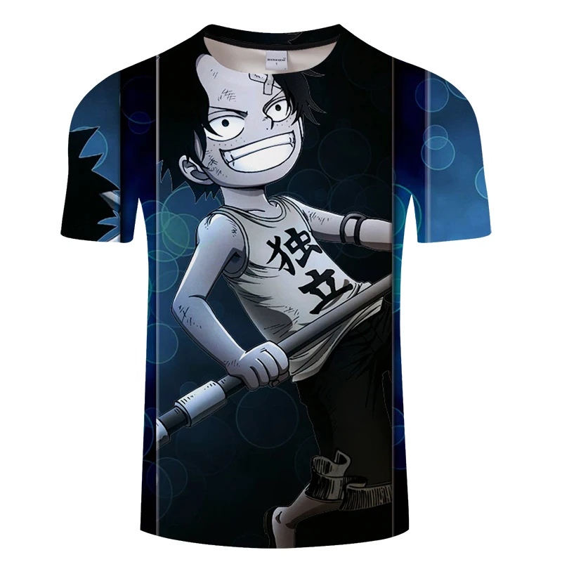 Аниме One Piece D. Футболка Luffy с 3D принтом из мультфильма забавная Новинка 2019 летняя