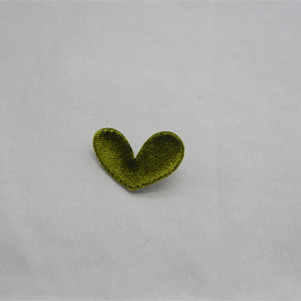 36pcs/lot 4.2*3.4cm Felt Heart Pads Patches Appliques for Craft Clothes Sewing Supplies DIY Hair Clip Accessories