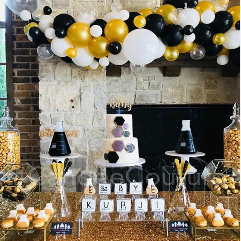 30pcs/lot 10 Inch Pearl Gold Silver Black Latex Balloons Birthday Wedding Party Decor Air Helium Globos Kids Gifts Supplies