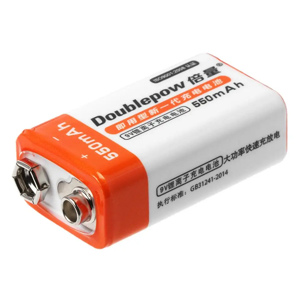 9V 6F22 550mAh литиевая аккумуляторная батарея для мультиметра игрушечный микрофон