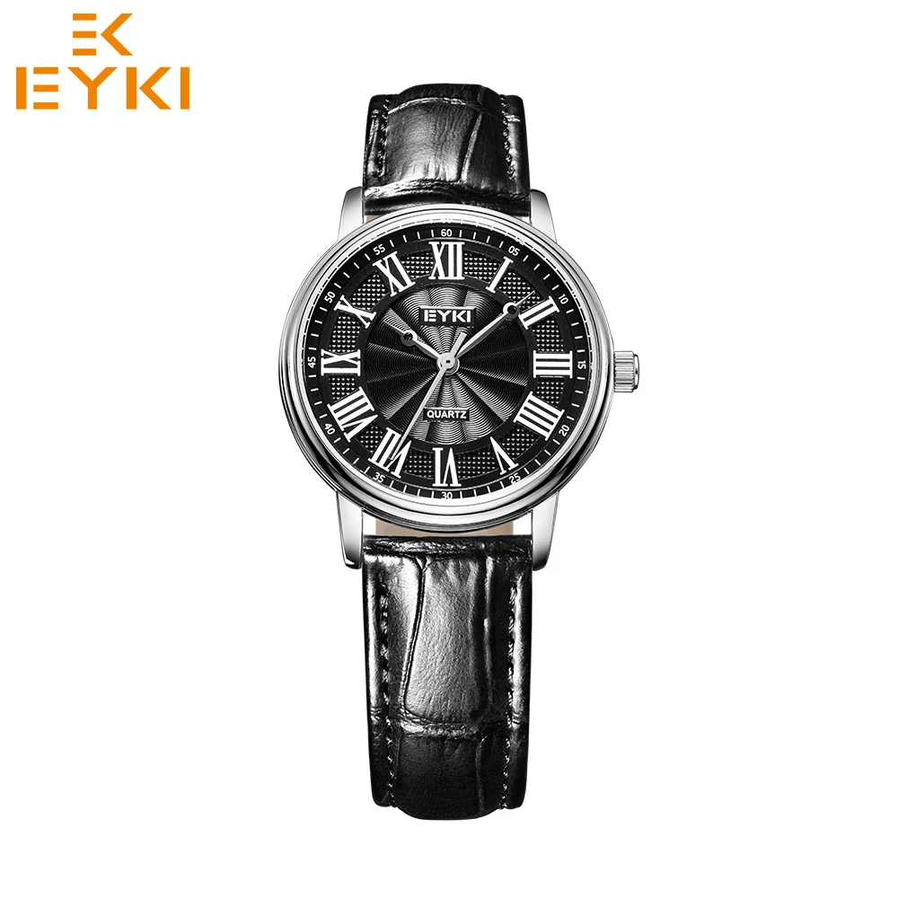 EET1052S-S0202-Women EYKI 1052, Роскошные Кварцевые часы для мужчин и женщин, повседневные наручные часы для влюбленных, часы с кожаным ремешком для часов, мужские часы regalo hombre, новинка - Цвет: EET1052S-S0202-Women