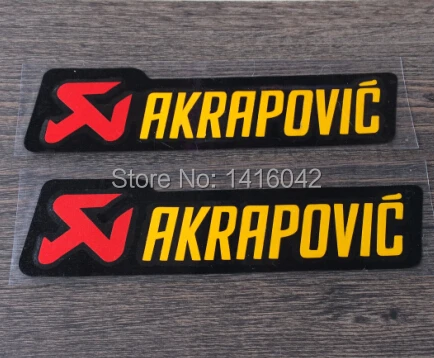 Akrapovic выхлопной глушитель Наклейка 15x3.5 cm мотоцикл Наклейки побег-трубы газ vent