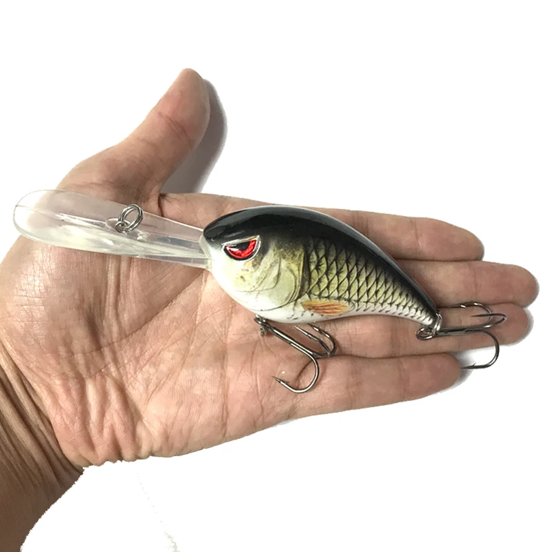 Topwater Crankbaits 3 дюймов 28 г воблер минноу для рыбалки Красный 3D средства ухода век