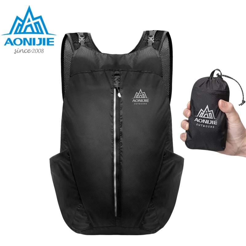 Легкий складной рюкзак AONIJIE 25L дорожная сумка для походов покупок|Беговые сумки| |