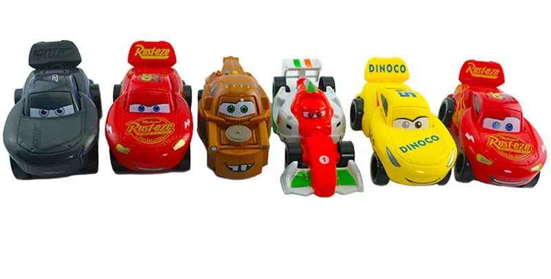 1 шт. disney Pixar Cars 2 3 Lightning McQueen экзотический детский гоночный автомобиль мальчик Рождественский подарок модель автомобиля деформированная игрушка яйцо подарок