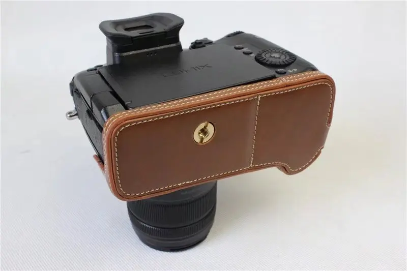 Модная сумка для камеры чехол panasonic GH5 DSLR из искусственной кожи половина тела