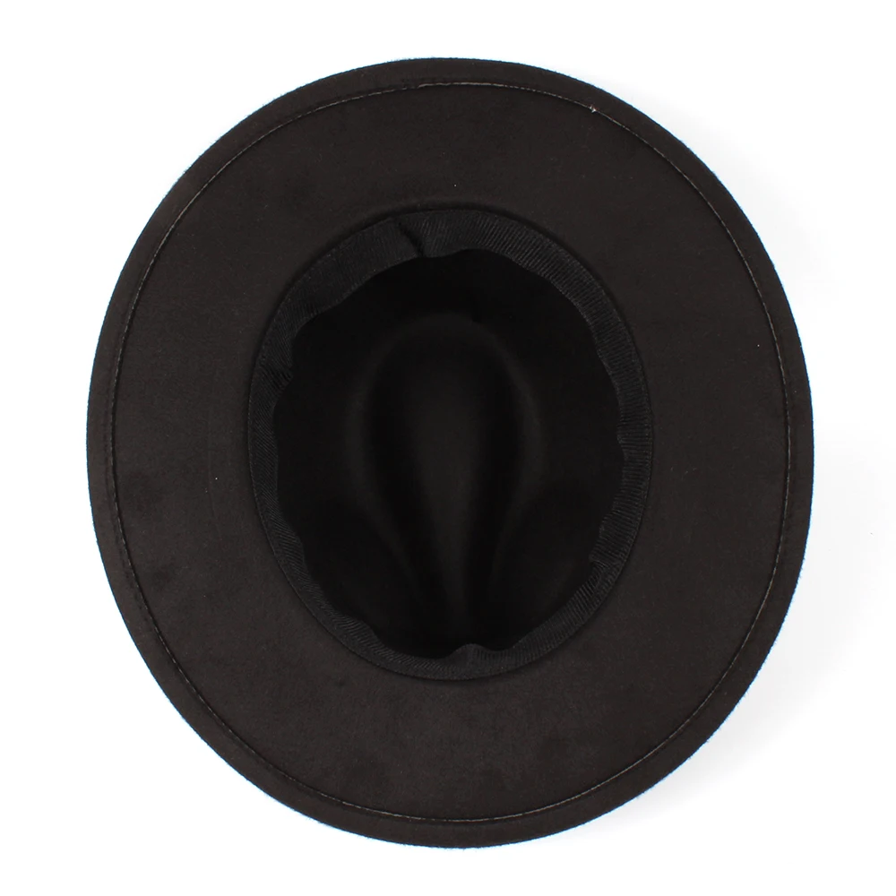 Модная женская и мужская шерсть фетровая шляпа с широкими полями Jazz Godfather шляпы